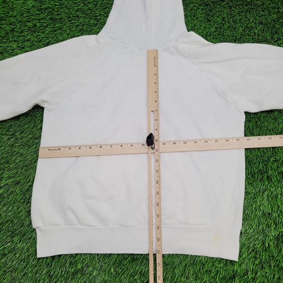 Vintage 80s Abstract Hoodie Womens Large 20x20 Boxy - Picture 4 of 14